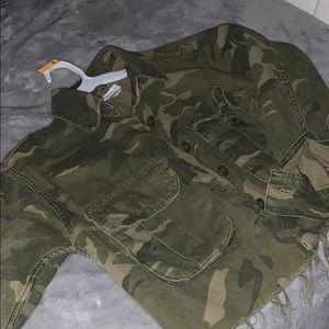 Crop army jacket, only worn twice!